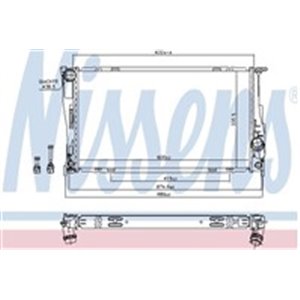 NIS 60832 Mootori radiaator sobib: BMW 1 (E82), 1 (E88), 3 (E90), 3 (E91), 