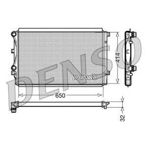 DRM32015 Mootori radiaator sobib: AUDI A3 SEAT ALTEA, ALTEA XL, LEON, TOL