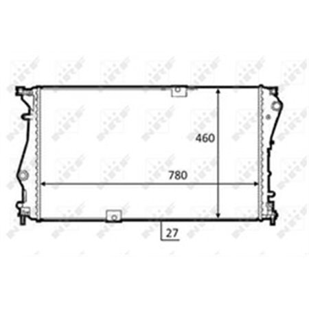 58498 Radiaator,mootorijahutus NRF