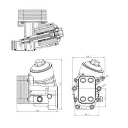 NRF 31847 Oil radiator fits: SEAT IBIZA IV, IBIZA IV SC, IBIZA IV ST SKODA