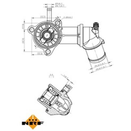 725164 Thermostat, coolant NRF