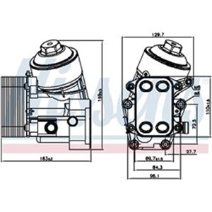 91154 Oil Cooler, engine oil NISSENS - Top1autovaruosad