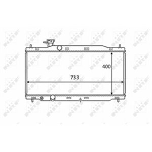 NRF 58458 Mootori radiaator (Manuaalne) sobib: HONDA CR V III 2.0 10.06 06.