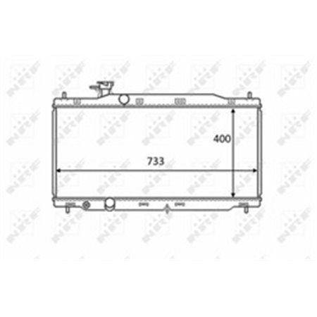 58458 Radiator, engine cooling NRF