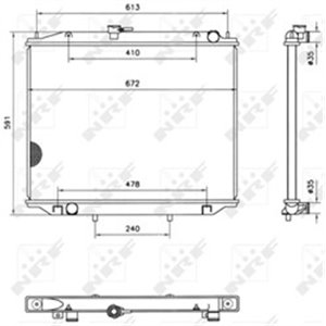 52082 Radiator, engine cooling NRF - Top1autovaruosad