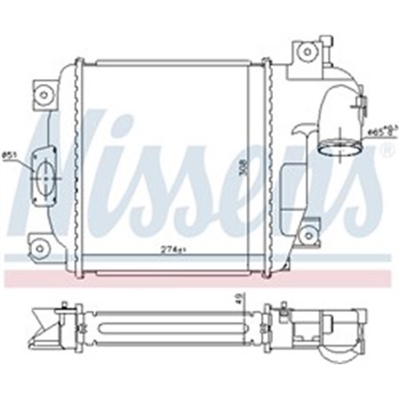 961424 Charge Air Cooler NISSENS