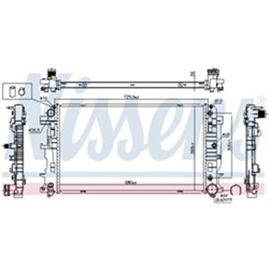 NIS 627062 Mootori radiaator (Automaatne) sobib: MERCEDES SPRINTER 3,5 T (B9