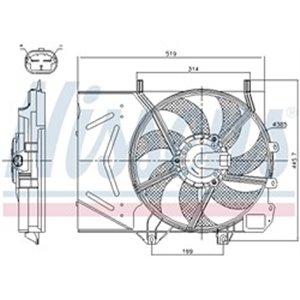 85986 Fan, engine cooling NISSENS - Top1autovaruosad