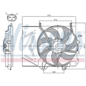 NIS 85986 Radiaatori ventilaator  korpuse - Top1autovaruosad