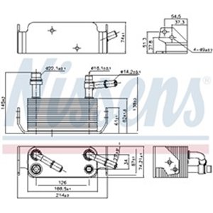 NISSENS 91280 - Oil radiator fits  LAND R - Top1autovaruosad