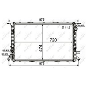 53013 Radiator, engine cooling NRF - Top1autovaruosad