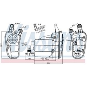 996128 Expansion Tank, coolant NISSENS - Top1autovaruosad