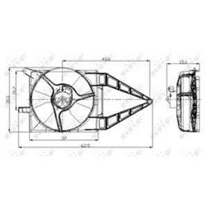 47020 Fan, engine cooling NRF - Top1autovaruosad