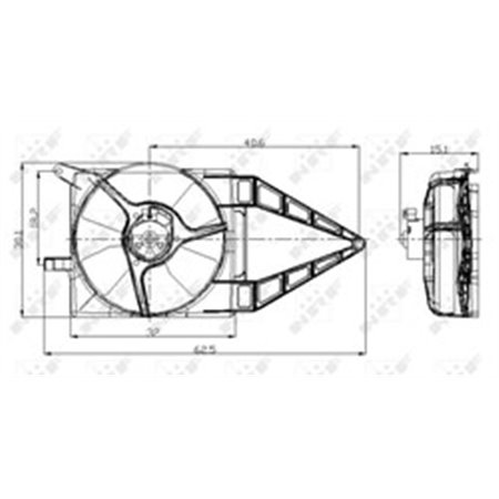 47020 Fan, engine cooling NRF