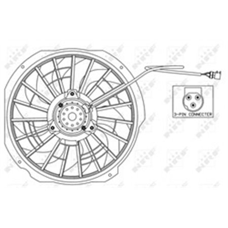 47025 Fan, engine cooling NRF