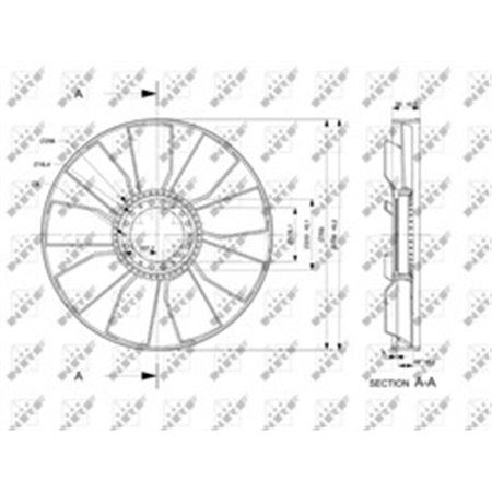 49813 Fan Wheel, engine cooling NRF