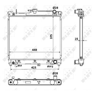 53569 Radiaator,mootorijahutus NRF - Top1autovaruosad