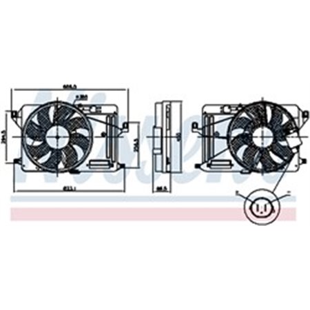 85917 Ventilaator,mootorijahutus NISSENS