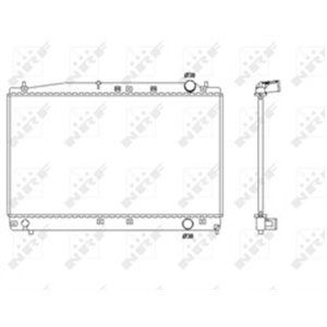 NRF 53466 Mootori radiaator sobib: TOYOTA AVENSIS VERSO 2.0D 08.01 08.05