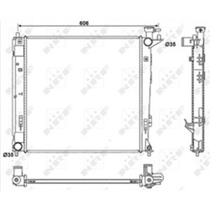 53054 Radiaator,mootorijahutus NRF - Top1autovaruosad