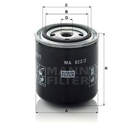 WA 923/2 Kylvätskefilter MANN-FILTER