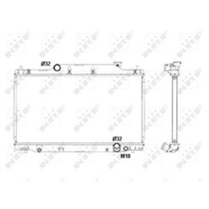 NRF 53439 Mootori radiaator sobib: HONDA CIVIC VII 2.0 09.01 09.05