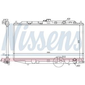 62276 Radiator, engine cooling NISSENS - Top1autovaruosad