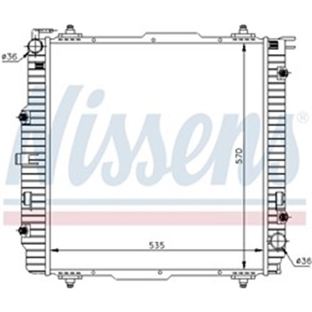 62599A Kylare, motorkylning NISSENS