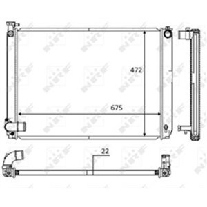 58604 Radiator, engine cooling NRF - Top1autovaruosad