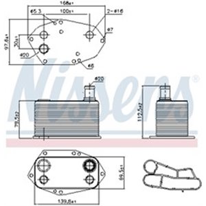 90786 Oil Cooler, engine oil NISSENS - Top1autovaruosad