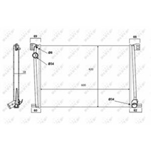 NRF 58472 Mootori radiaator sobib: MINI (R56), (R57), (R58), (R59), CLUBMAN