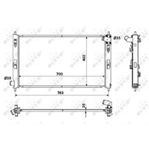 53906 Radiator, engine cooling NRF - Top1autovaruosad