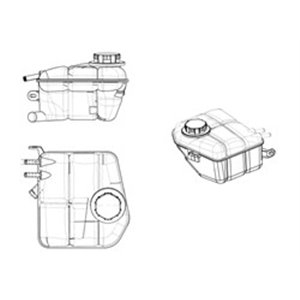 NRF 454035 - Coolant expansion tank (with plug) fits: FORD CAPRI III, FOCUS I, TOURNEO CONNECT, TRANSIT CONNECT 01.78-12.13