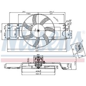 NIS 85712 Radiaatori ventilaator  korpuse - Top1autovaruosad
