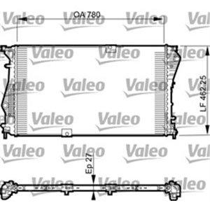 VALEO 735599 - Engine radiator (Manual) fits: OPEL VIVARO A; RENAULT TRAFIC II 2.0D 01.06-