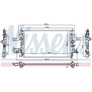 630798 Radiaator,mootorijahutus NISSENS - Top1autovaruosad