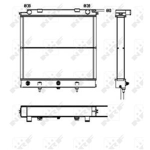 NRF 52129 - Engine radiator fits: LAND ROVER RANGE ROVER II 2.5D 07.94-03.02