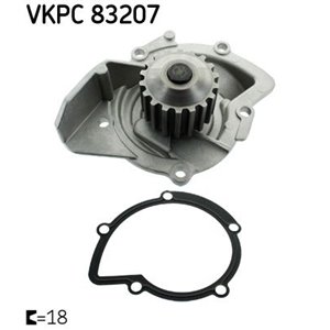 VKPC 83207 Water Pump, engine cooling SKF - Top1autovaruosad