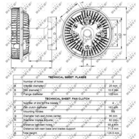 49078 Koppling, radiatorfläkt NRF