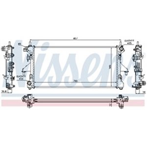 NIS 63556 Mootori radiaator sobib: FIAT DUCATO 2.3D 07.06 