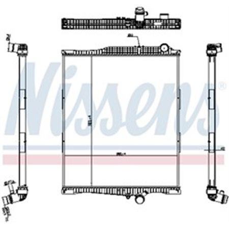 654790 Radiaator,mootorijahutus NISSENS