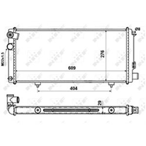 NRF 54628 Mootori radiaator sobib: PEUGEOT 205, 205 I, 205 II 1.6 1.9D 08.8