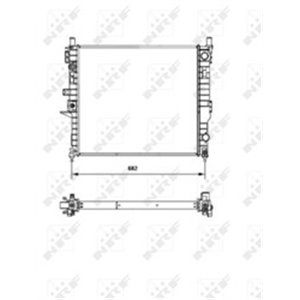 NRF 55335 Mootori radiaator sobib: MERCEDES M (W163) 2.7D 12.99 06.05