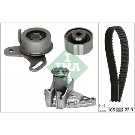 530 0427 31 Veepump + hammasrihmakomplekt Schaeffler INA