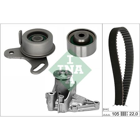 530 0427 31 Water Pump & Timing Belt Kit Schaeffler INA