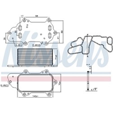 91225 Öljynjäähdytin, moottoriöljy NISSENS