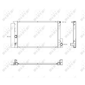 NRF 53763 Mootori radiaator sobib: TOYOTA AURIS, AVENSIS, COROLLA, VERSO 1.