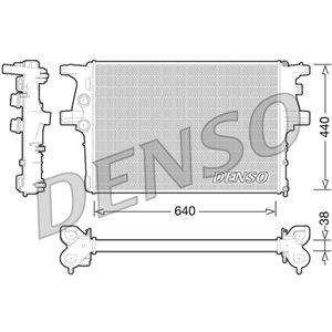 DENSO DRM12008 - Engine radiator (Manual) fits: IVECO DAILY V, DAILY VI 2.3D/3.0D/Electric 09.11-