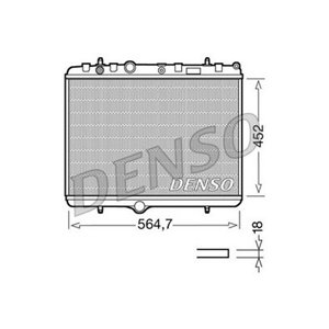 DENSO DRM21055 - Engine radiator (Manual) fits: DS DS 3; CITROEN BERLINGO MULTISPACE, BERLINGO/MINIVAN, C3 AIRCROSS II, C3 I, C3