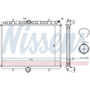 NISSENS 63621A - Engine radiator (with first fit elements) fits: CITROEN C8, JUMPY; FIAT SCUDO, ULYSSE; LANCIA PHEDRA; PEUGEOT 8